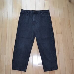 Vintage Levis 550 Black Straight Leg Jeans Size 42x28